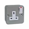 Schneider Electric GMC131SS 13A Metal Clad Single Switched Socket
