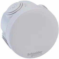Schneider Electric ENN05001 IP55 Circular Junction Box Grey 60x60x40mm