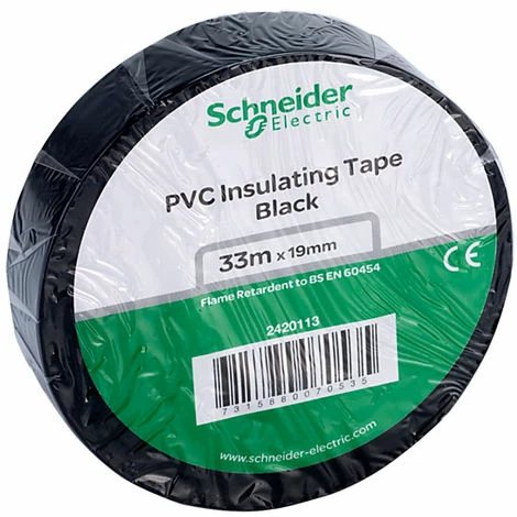 Schneider Electric 2420113 PVC Tape 19mm x 33m Black Schneider Electric 2420113 PVC Tape 19mm X 33m Black -GARDENA SHOP 15206389 1