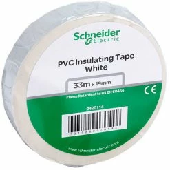 Schneider Electric 2420114 PVC Tape 19mm X 33m White