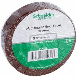 Schneider Electric 2420116 PVC Tape 19mm X 33m Brown