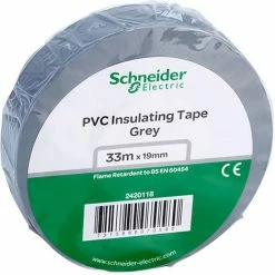 Schneider Electric 2420118 PVC Tape 19mm X 33m Grey