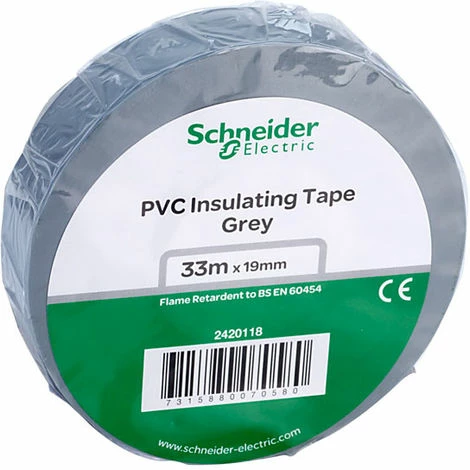 Schneider Electric 2420118 PVC Tape 19mm x 33m Grey Schneider Electric 2420118 PVC Tape 19mm X 33m Grey -GARDENA SHOP 15206395 1
