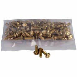 Schneider Electric 3747144 Brass Pan Head Machine Screws M4 X 12mm (Pack Of 100)