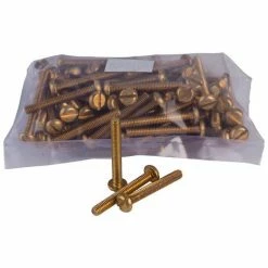 Schneider Electric 3747182 Brass Pan Head Machine Screws M4 X 30mm (Pack Of 100)