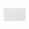 Schneider Electric GGBL8020 Lisse 2 Gang Blanking Plate White