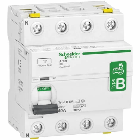 Schneider Electric EVZ51440 40A Three Phase 4 Pole 30mA Type B RCD Schneider Electric EVZ51440 40A Three Phase 4 Pole 30mA Type B RCD -GARDENA SHOP 15206648 1