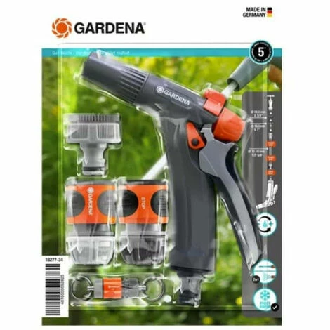 GARDENA Cleaning Gun Kit - Aquastop Fitting - Tap Nose - 18277-34 GARDENA Cleaning Gun Kit - Aquastop Fitting - Tap Nose - 18277-34 -GARDENA SHOP 30361769 1