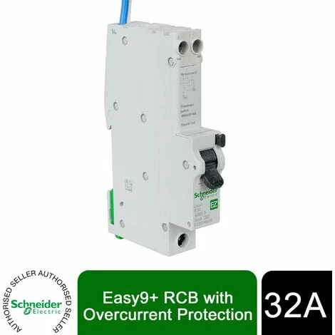 Schneider Electric Easy9+ EZ9D16832 RCBO Circuit Breaker 32A 30mA Type A B Curve Schneider Electric Easy9+ EZ9D16832 RCBO Circuit Breaker 32A 30mA Type A B Curve -GARDENA SHOP 54966666 1