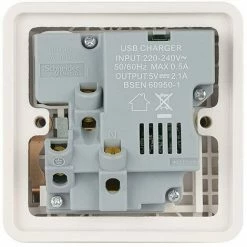 SCHNEIDER ELECTRIC Schneider Lisse Power Socket 13A 2 USB Ports GGBL30102USBAWPCS Polished Chrome 3 SCHNEIDER ELECTRIC Schneider Lisse Power Socket 13A 2 USB Ports GGBL30102USBAWPCS Polished Chrome -GARDENA SHOP 54966670 4