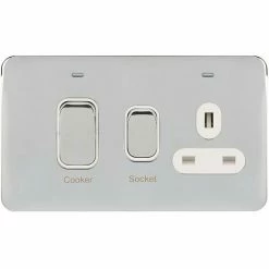 Schneider Electric Lisse Screwless CookerControl Unit Socket 45A Polished Chrome 4 Schneider Electric Lisse Screwless CookerControl Unit Socket 45A Polished Chrome -GARDENA SHOP 54966671 5