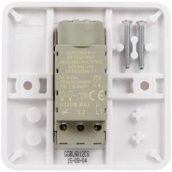 Schneider Electric Lisse Moulded Single 2 Way Dimmer 400W/400VA GGBL6012CS White -GARDENA SHOP 54966672 5
