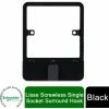 Schneider Electric Lisse Screwless Single Socket Surround Hook GGBLH1GSBS Black