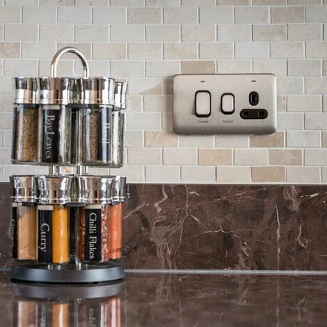 Schneider Electric Lisse Screwless CookerControl Unit Socket 45A Stainless Steel Schneider Electric Lisse Screwless CookerControl Unit Socket 45A Stainless Steel -GARDENA SHOP 54966681 3