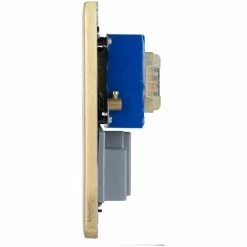 SCHNEIDER ELECTRIC Schneider Lisse Shaver Socket Dual Voltage 115/230V GGBL7090BSBS Satin Brass -GARDENA SHOP 54966693 4