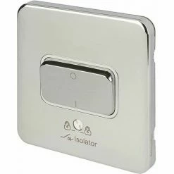 Schneider Electric Lisse Screwless Isolator Switch 3 Pole 10AX Polished Chrome -GARDENA SHOP 54966825 4