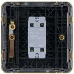 Schneider Electric Lisse Single 2 Way Light Switch 10AX GGBL1012BSB Satin Brass -GARDENA SHOP 54966831 4