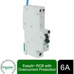 Schneider Electric Easy9+ EZ9D16806 RCBO Circuit Breaker 6A 30mA Type A B Curve