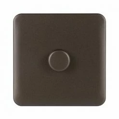 Schneider Electric Lisse Screwless Single 2 Way Dimmer Switch 400W Mocha Bronze -GARDENA SHOP 54966959 3