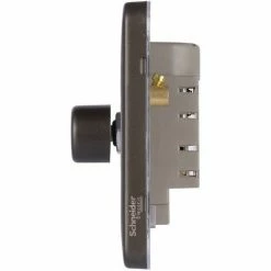 Schneider Electric Lisse Screwless Single 2 Way Dimmer Switch 400W Mocha Bronze -GARDENA SHOP 54966959 5