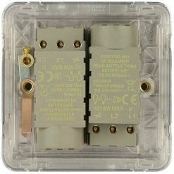 Schneider Electric Lisse Screwless 2 Gang 2 Way Dimmer 250W Polished Chrome -GARDENA SHOP 54966960 5