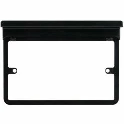 Schneider Electric Lisse 2 Gang Surround Phone Holder Shelf GGBLSHF2GBS Black -GARDENA SHOP 54966963 4