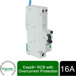 Easy9+ Circuit Breaker RCBO EZ9D16816 16A 30mA Type A B Curve,Schneider Electric