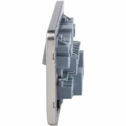 Schneider Electric Lisse Screwless Double Socket USB Ports 13A Stainless Steel -GARDENA SHOP 54967065 5