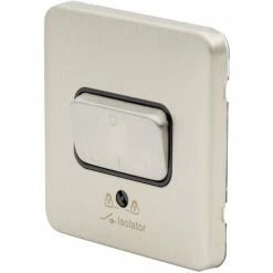Schneider Electric Lisse Screwless Isolator Switch 3 Pole 10AX Stainless Steel -GARDENA SHOP 54967071 4