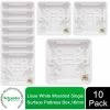 Schneider Electric Lisse Single Surface Pattress Box 16mm GGBL9116 White 10 Pack