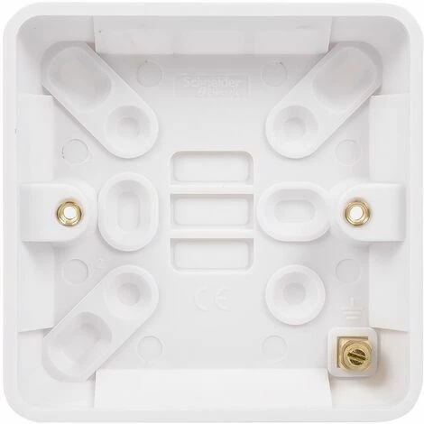 Schneider Electric Lisse Single Surface Pattress Box 16mm GGBL9116 White 10 Pack Schneider Electric Lisse Single Surface Pattress Box 16mm GGBL9116 White 10 Pack -GARDENA SHOP 55082267 5