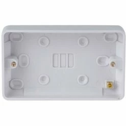 Schneider Electric Lisse 2 Gang Surface Pattress Box 25mm GGBL9225 White 5 Pack -GARDENA SHOP 55457521 5
